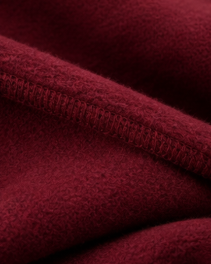Premium Heavyweight Loose Fit Hoodie - Burgundy Red