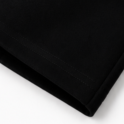 Premium Heavyweight Quarter Zipper Sweatshirt - Onyx Black