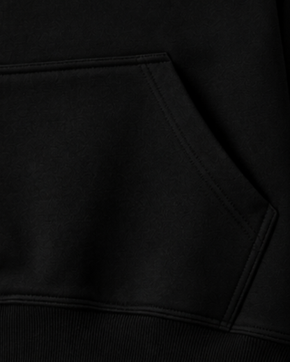Premium Heavyweight Loose Fit Hoodie - Midnight Black