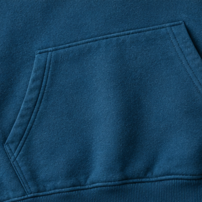 Premium Heavyweight Loose Fit Hoodie - Steel Blue