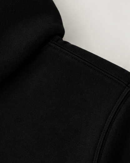 Premium Heavyweight Loose Fit Hoodie - Midnight Black
