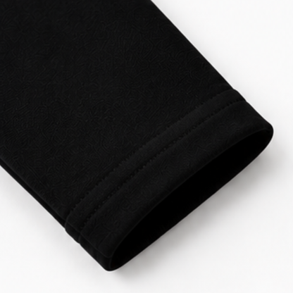 Premium Heavyweight Quarter Zipper Sweatshirt - Onyx Black