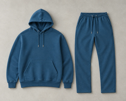 Premium Heavyweight Loose Fit Hoodie - Steel Blue