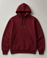 Premium Heavyweight Loose Fit Hoodie - Burgundy Red