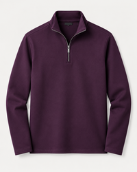 Limited Edition - Premium Heavyweight Quarter Zipper Sweatshirt - Royal Plum