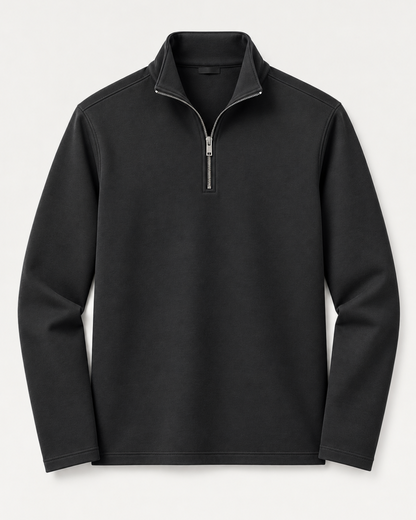 Limited Edition Premium Heavyweight Quarter Zipper Sweatshirt - Graphite Grey