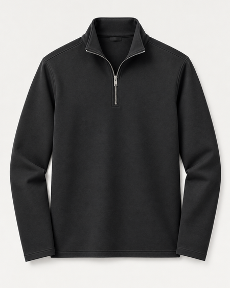 Limited Edition Premium Heavyweight Quarter Zipper Sweatshirt - Graphite Grey