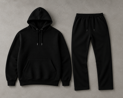 Premium Heavyweight Loose Fit Hoodie - Midnight Black