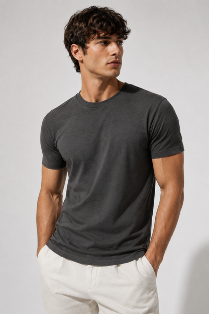 The Signature Ash Cotton Tee - Soft. Durable. Premium Feel - The Finest 100% Cotton