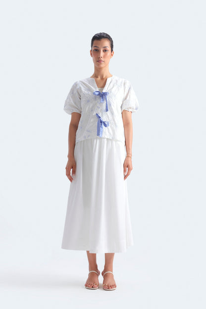 Poplin Midi Skirt