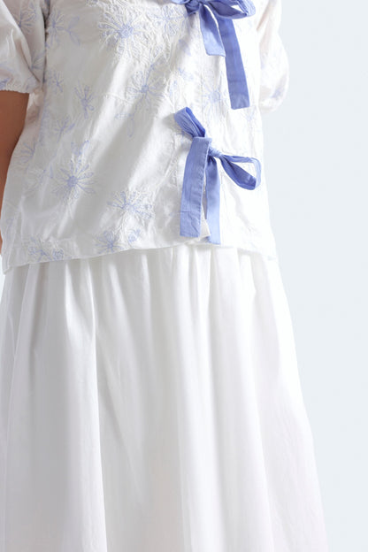 Poplin Midi Skirt