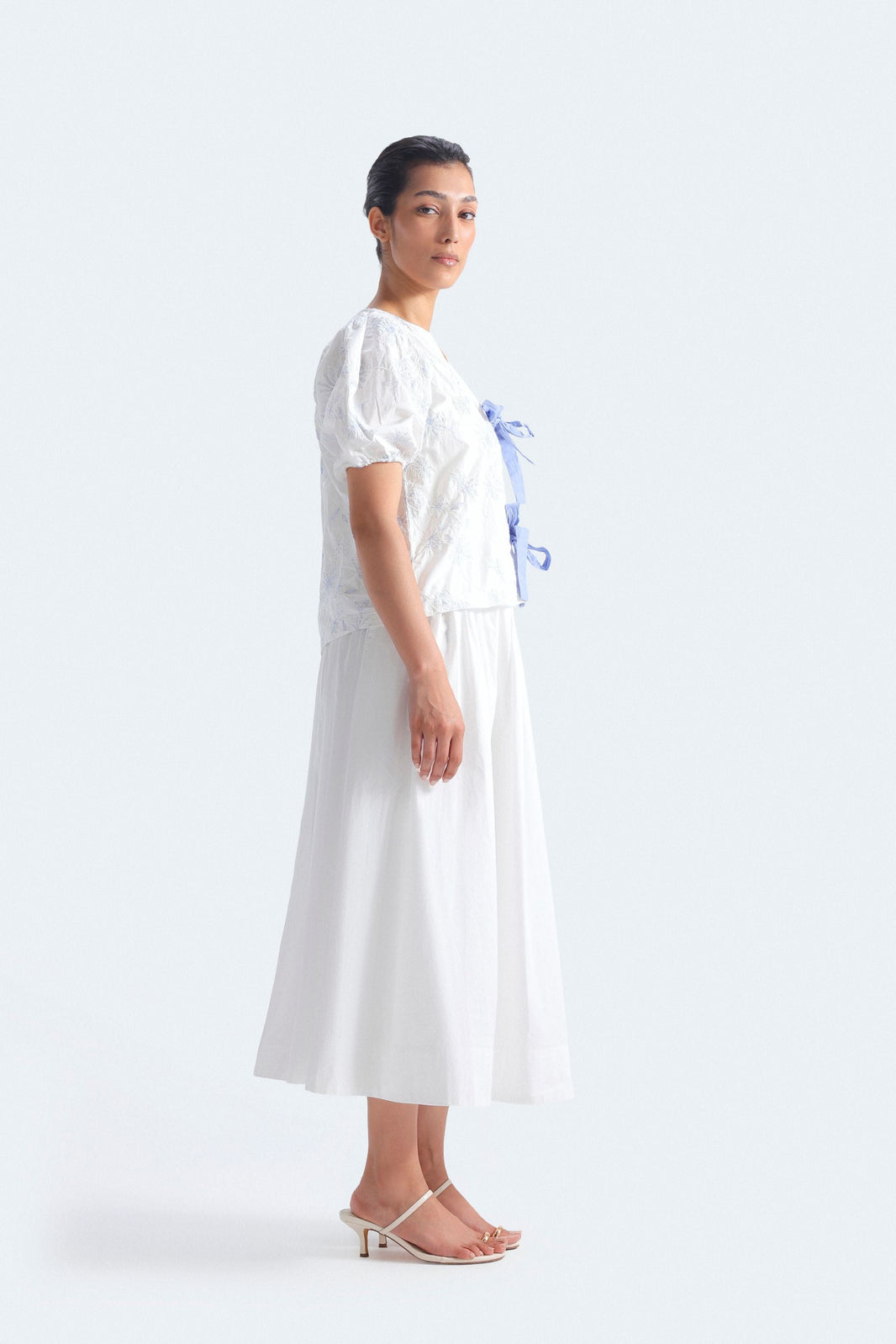 Poplin Midi Skirt
