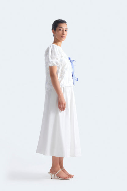 Poplin Midi Skirt