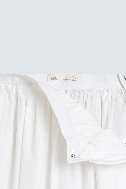 Poplin Midi Skirt