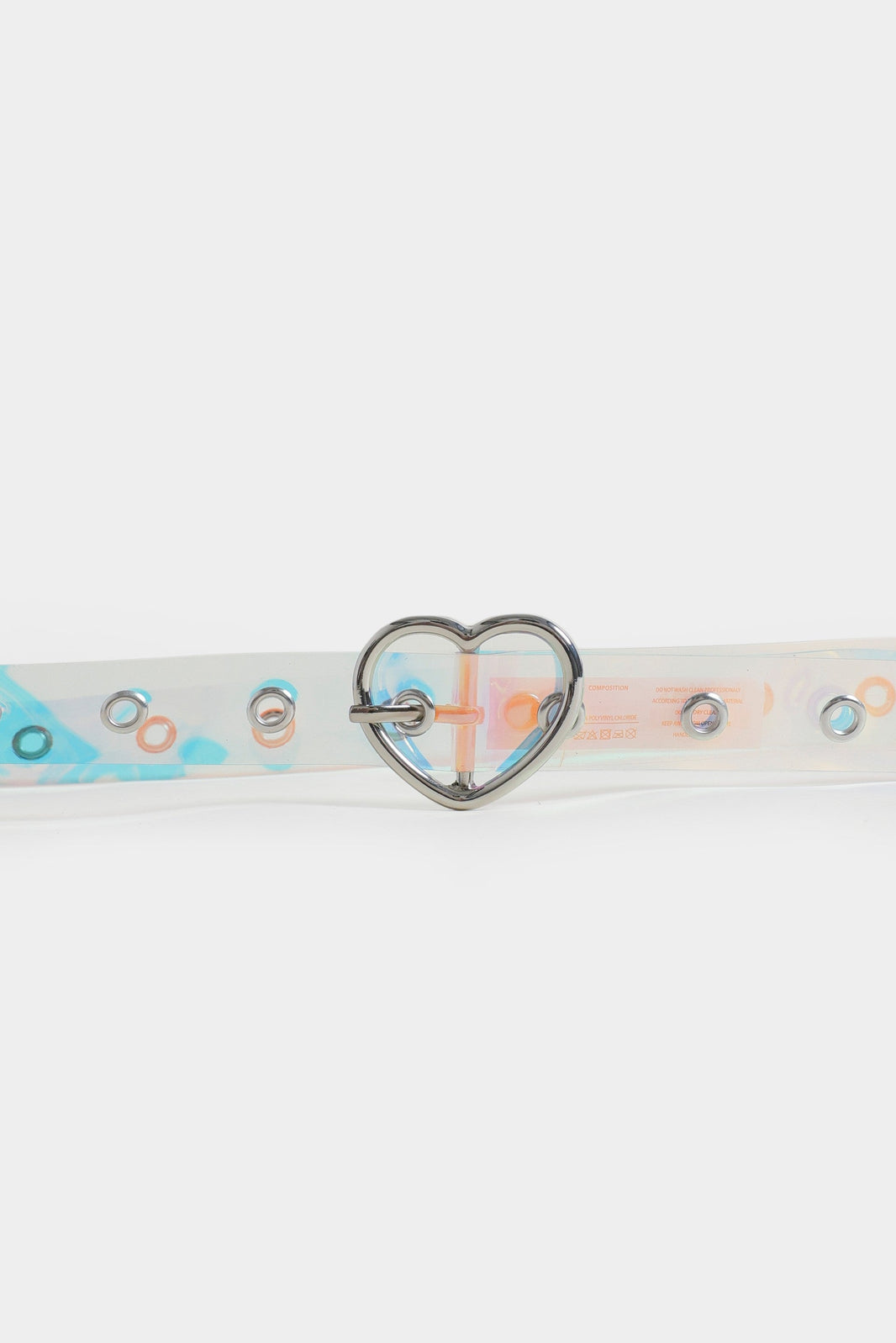 Metallic Heart Buckle Belt