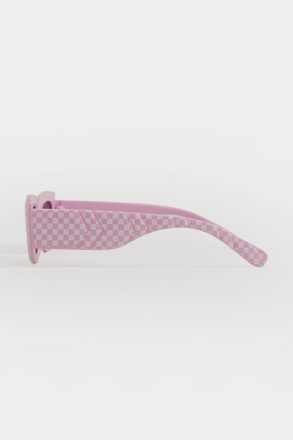 Checkered Frame Sunglasses