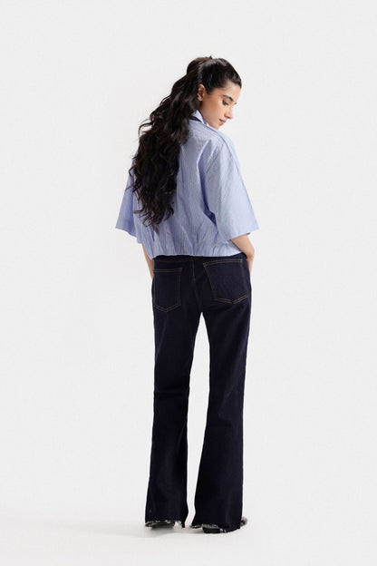 Striped Linen Blend Shirt