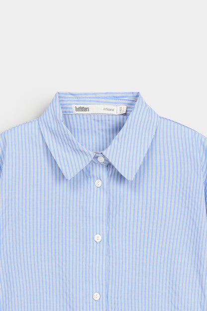 Striped Linen Blend Shirt