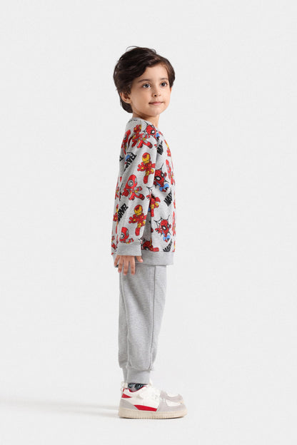 All-Over Character Print Sweatshirt