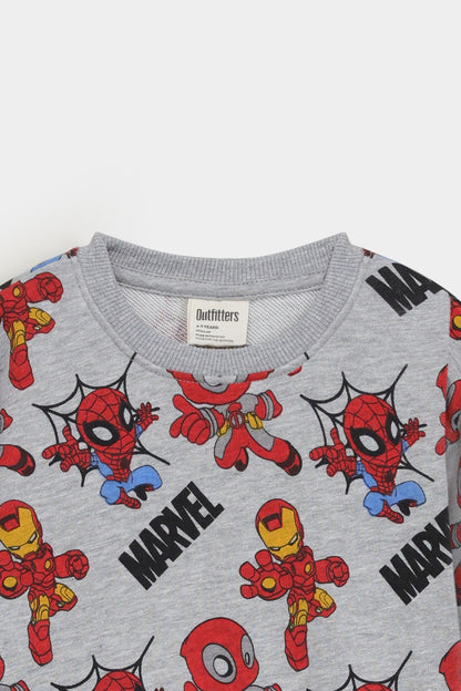 All-Over Character Print Sweatshirt