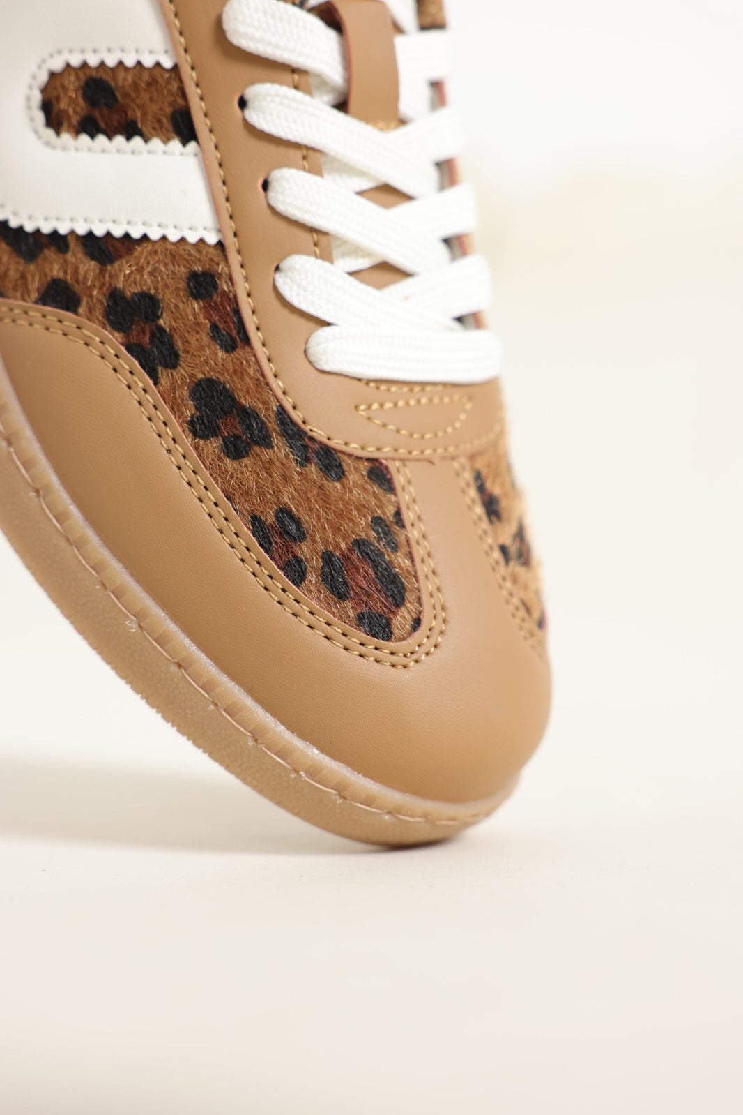 Leopard Lace-up Sneakers