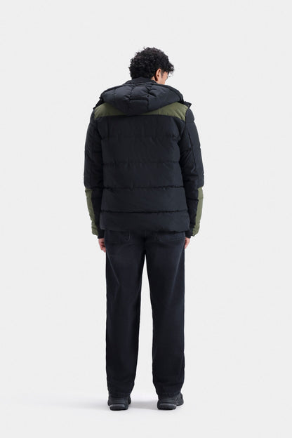Quilted Puffer Jacket With Hood