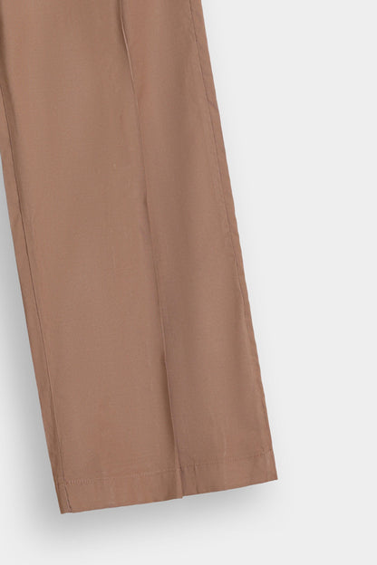 Wide Leg Pleated Trousers