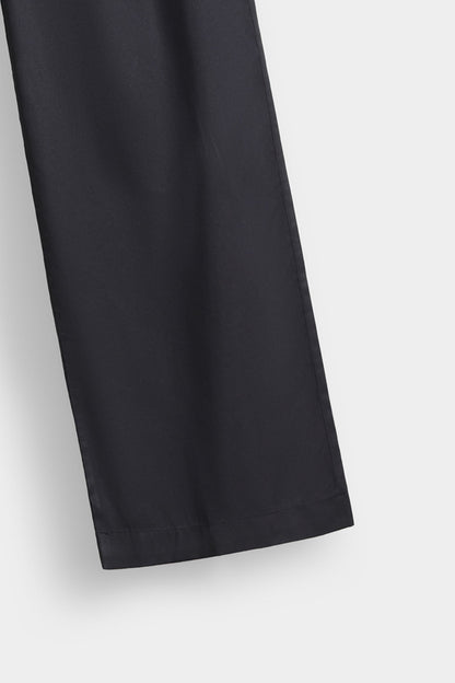 Wide Leg Pleated Trousers