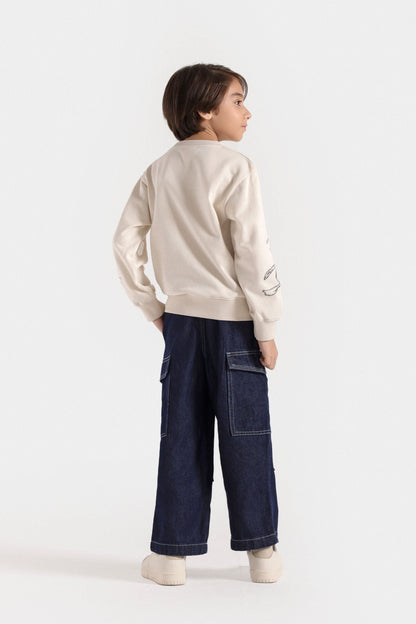 Loose Fit Cargo Jeans