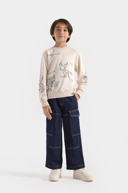 Loose Fit Cargo Jeans