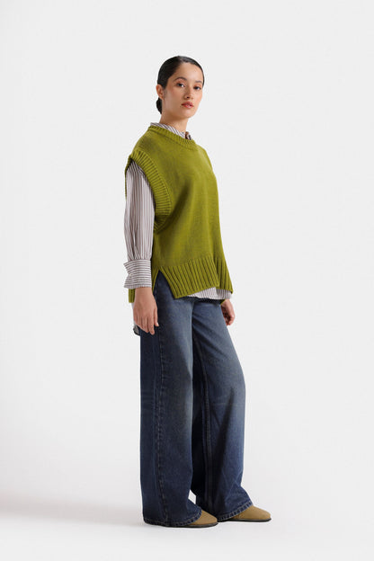 High-Waist Wide-Leg Jeans