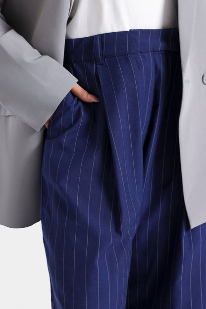 Striped Wide Leg Trousers