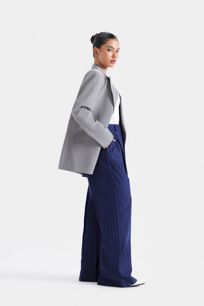Striped Wide Leg Trousers