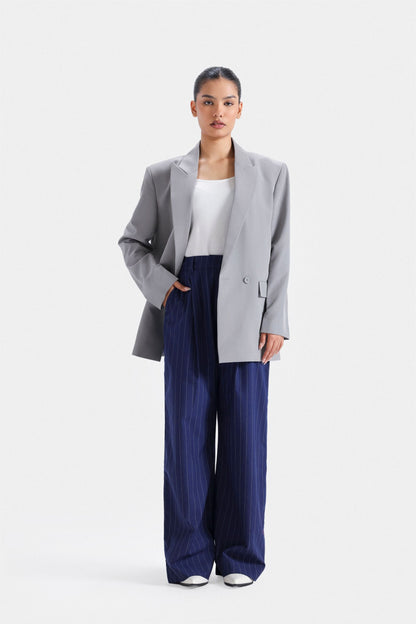Striped Wide Leg Trousers
