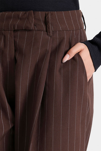 Striped Wide Leg Trousers
