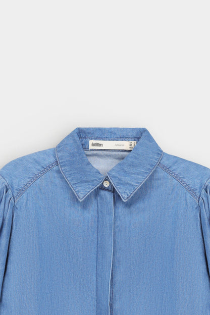 Super Cropped Denim Shirt