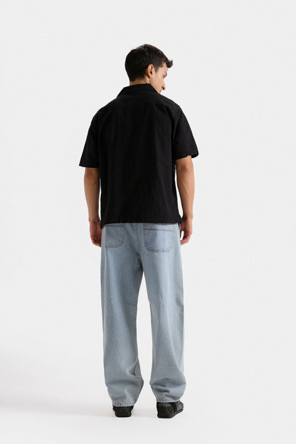 Resort Collar Embroidered Shirt