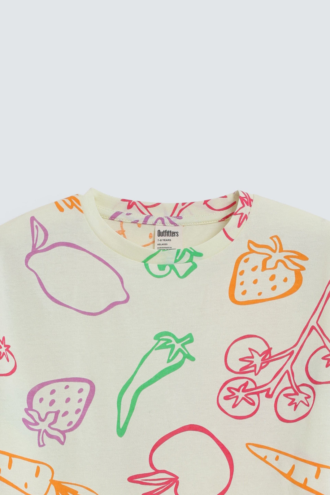 Cropped All-Over Print T-Shirt