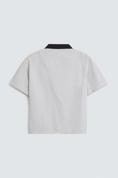 Resort Collar Slogan Shirt