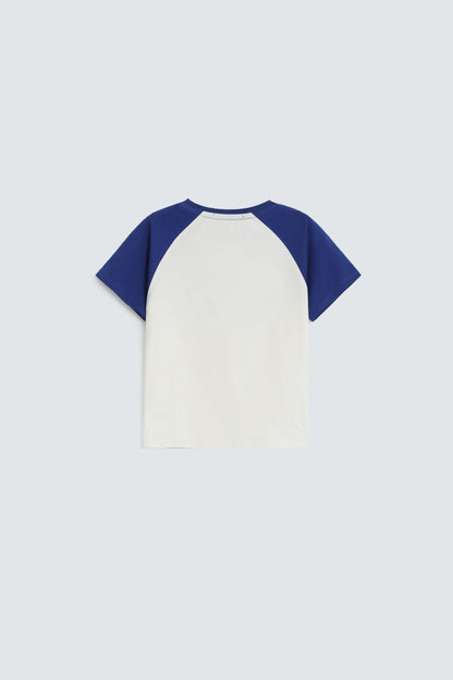 Cropped Slogan Print T-Shirt