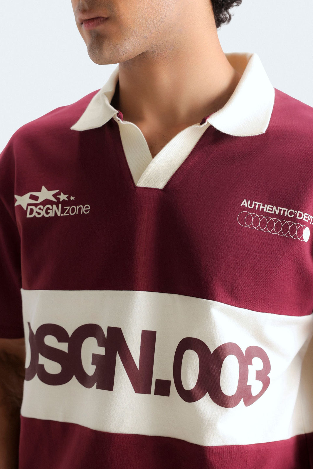 Slogan Print Polo Shirt