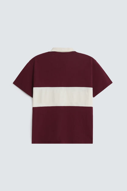 Slogan Print Polo Shirt