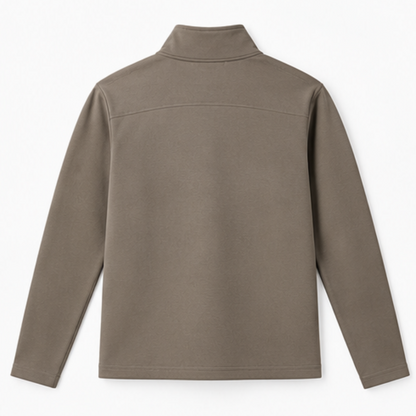 Premium Heavyweight Quarter Zipper Sweatshirt - Mushroom
