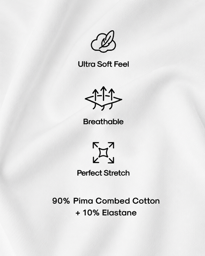The Ivory Signature Tee - Pakistan's Most Premium White Tee